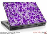 Medium Laptop Skin Scattered Skulls Purple