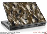 Medium Laptop Skin HEX Mesh Camo 01 Brown