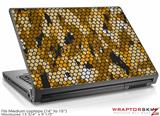 Medium Laptop Skin HEX Mesh Camo 01 Orange