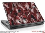 Medium Laptop Skin HEX Mesh Camo 01 Red
