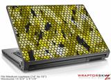 Medium Laptop Skin HEX Mesh Camo 01 Yellow