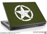 Medium Laptop Skin Distressed Army Star