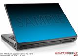 Medium Laptop Skin Smooth Fades Neon Blue Black