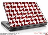 Medium Laptop Skin Houndstooth Red Dark