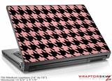 Medium Laptop Skin Houndstooth Pink on Black
