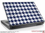 Medium Laptop Skin Houndstooth Navy Blue