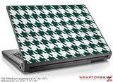 Medium Laptop Skin Houndstooth Hunter Green