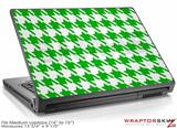 Medium Laptop Skin Houndstooth Green