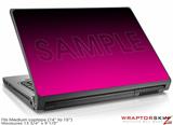 Medium Laptop Skin Smooth Fades Hot Pink Black