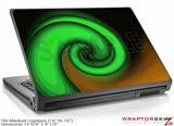 Medium Laptop Skin Alecias Swirl 01 Green