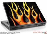 Medium Laptop Skin Metal Flames