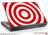 Medium Laptop Skin Bullseye Red and White