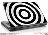Medium Laptop Skin Bullseye Black and White