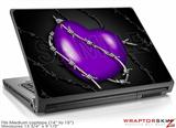 Medium Laptop Skin Barbwire Heart Purple