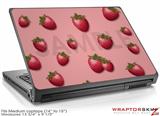 Medium Laptop Skin Strawberries on Pink