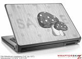 Medium Laptop Skin Mushrooms Gray