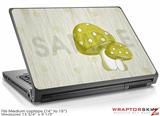 Medium Laptop Skin Mushrooms Yellow