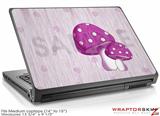 Medium Laptop Skin Mushrooms Hot Pink