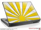 Medium Laptop Skin Rising Sun Japanese Flag Yellow