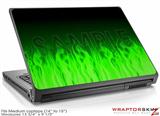 Medium Laptop Skin Fire Green