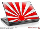 Medium Laptop Skin Rising Sun Japanese Flag Red