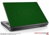 Medium Laptop Skin Carbon Fiber Green