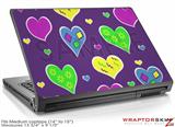 Medium Laptop Skin Crazy Hearts