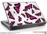 Medium Laptop Skin Butterflies Purple