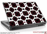 Medium Laptop Skin Red And Black Squared