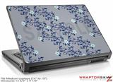 Medium Laptop Skin Victorian Design Blue