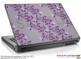 Medium Laptop Skin Victorian Design Purple
