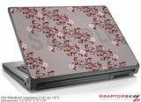 Medium Laptop Skin Victorian Design Red