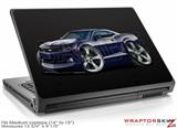 Medium Laptop Skin 2010 Camaro RS Blue Dark