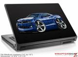 Medium Laptop Skin 2010 Camaro RS Blue