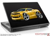 Medium Laptop Skin 2010 Camaro RS Yellow