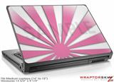 Medium Laptop Skin Rising Sun Japanese Flag Pink