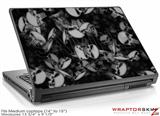 Medium Laptop Skin Skulls Confetti White