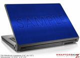 Medium Laptop Skin Simulated Brushed Metal Blue