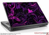 Medium Laptop Skin Twisted Garden Purple and Hot Pink