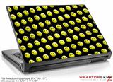 Medium Laptop Skin Smileys on Black