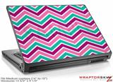 Medium Laptop Skin Zig Zag Teal Pink Purple