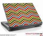 Small Laptop Skin Zig Zag Colors 01