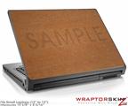 Small Laptop Skin Wood Grain - Oak 02