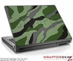 Small Laptop Skin Camouflage Green