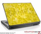 Small Laptop Skin Triangle Mosaic Yellow