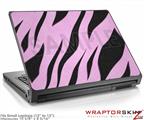 Small Laptop Skin Zebra Skin Pink