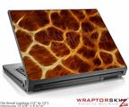 Small Laptop Skin Fractal Fur Giraffe