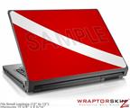 Small Laptop Skin Dive Scuba Flag