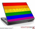 Small Laptop Skin Rainbow Stripes
