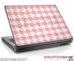 Small Laptop Skin Houndstooth Pink